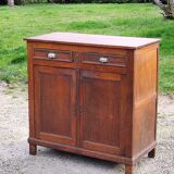 Parisian sideboard in solid oak and solid poplar early 20th century