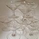 Lot 9 art deco champagne glasses