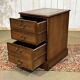Office cabinet in oak with English leather top from the 1990s.