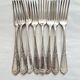 Set of 8 forks in SFAM silver metal