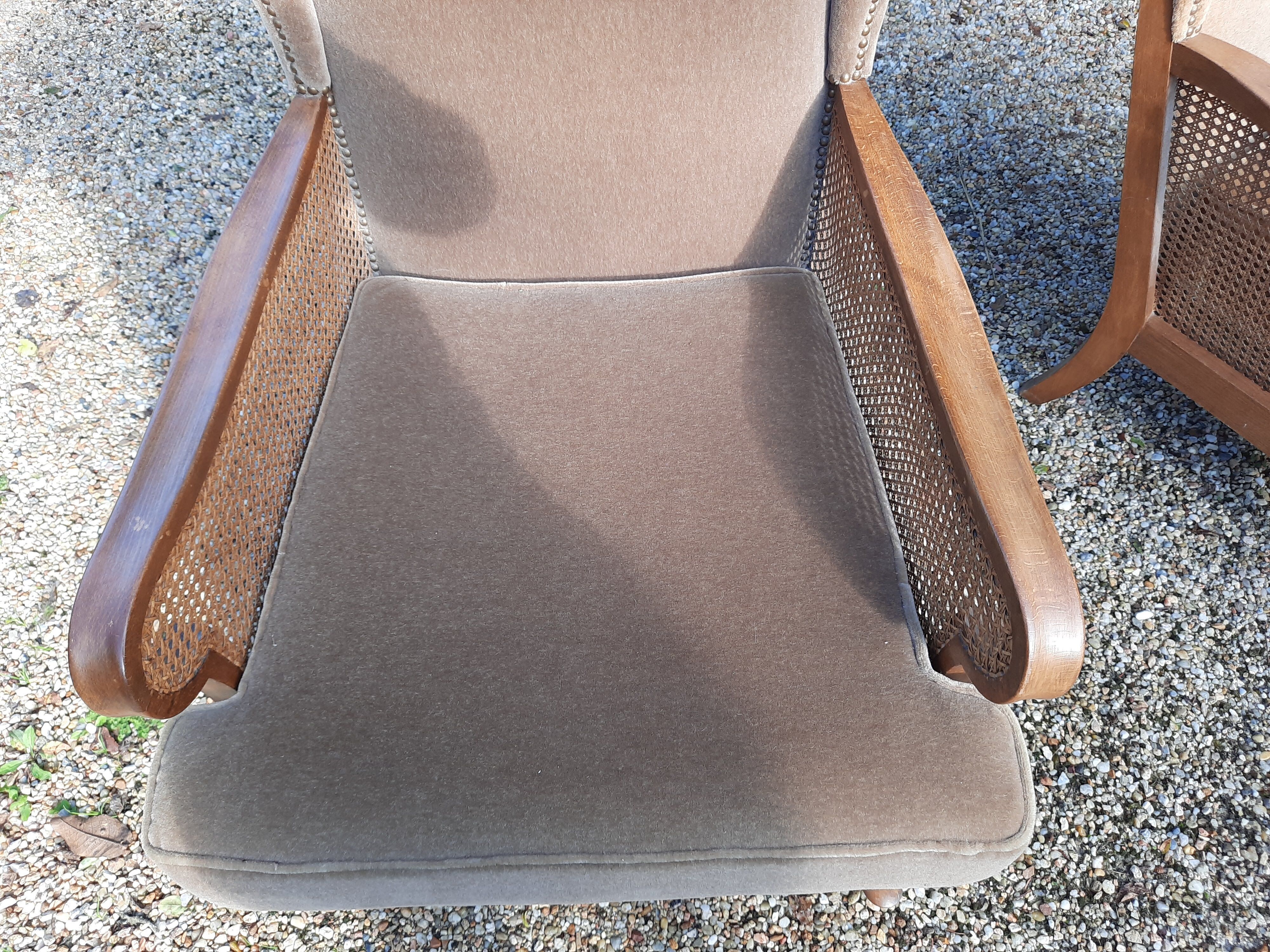 Set of 2 english canne chairs