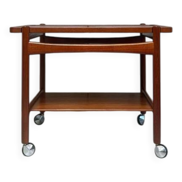Chariot de service vintage danois conçu par Hans J. Wegner