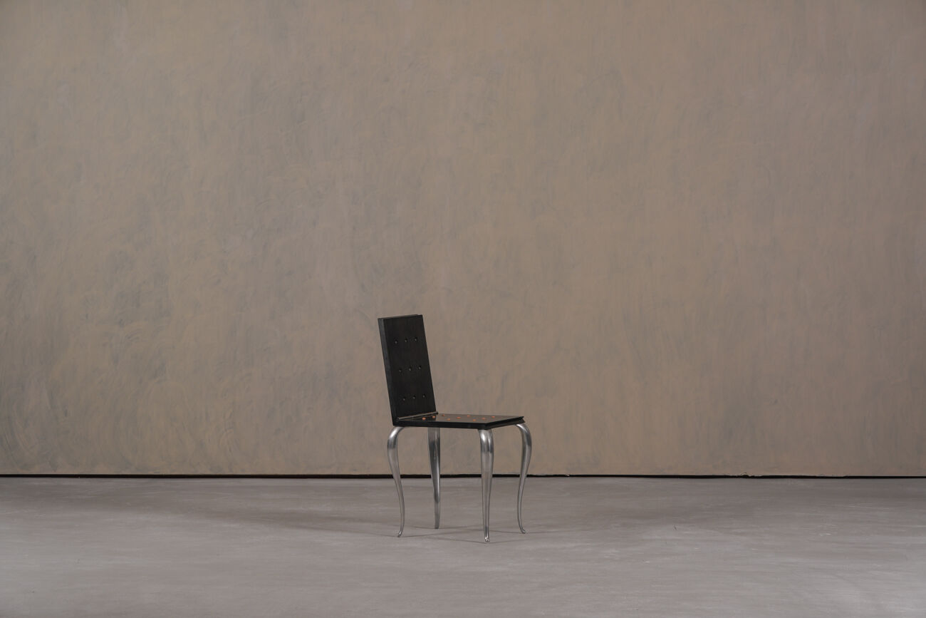 Chaise / table d'appoint Lola Mundo par Philippe Starck pour Driade, Italie, années 1980.