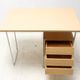 Writing desk, mid-century chrome and formica desk, 1950s, Czechoslovakia