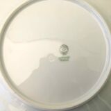 Set of 11 flat plates flowered porcelain
