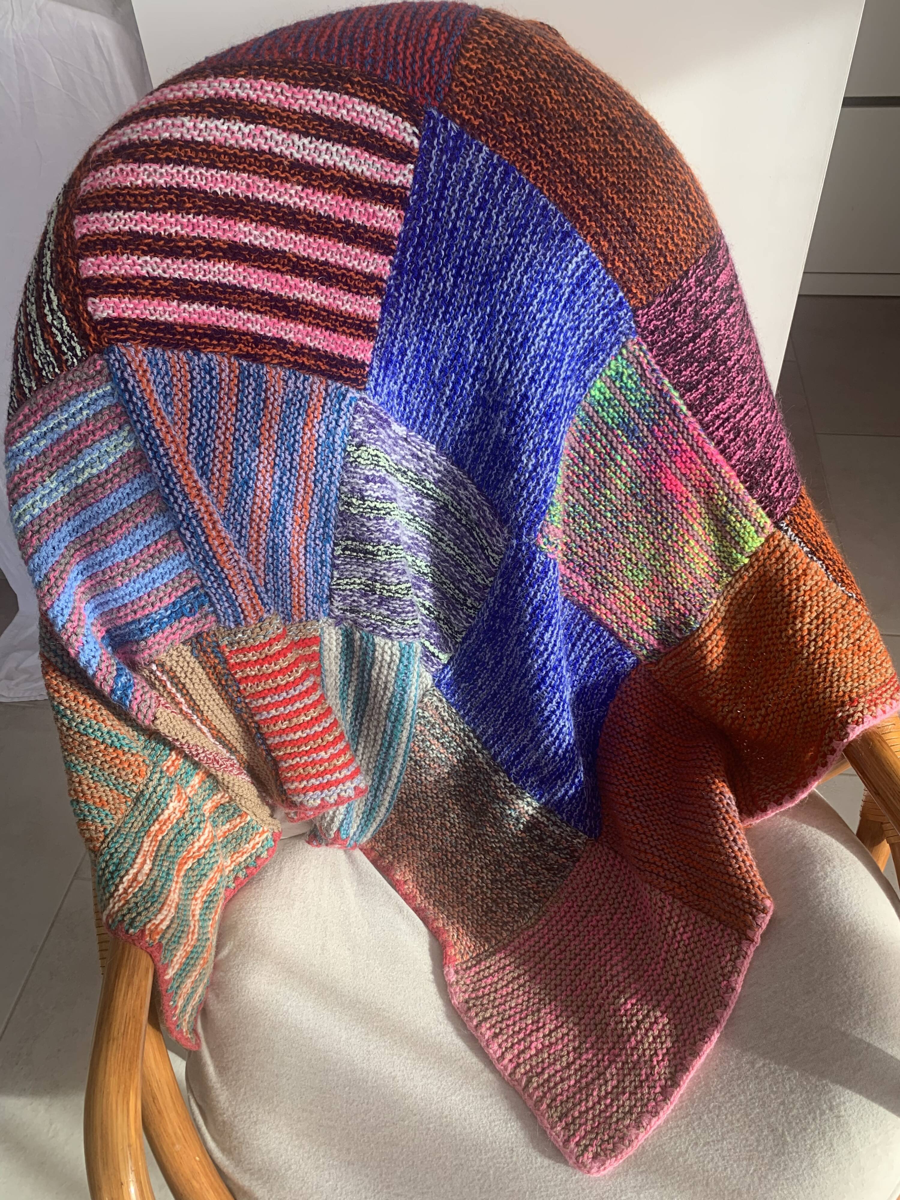 Cover, plaid patchwork