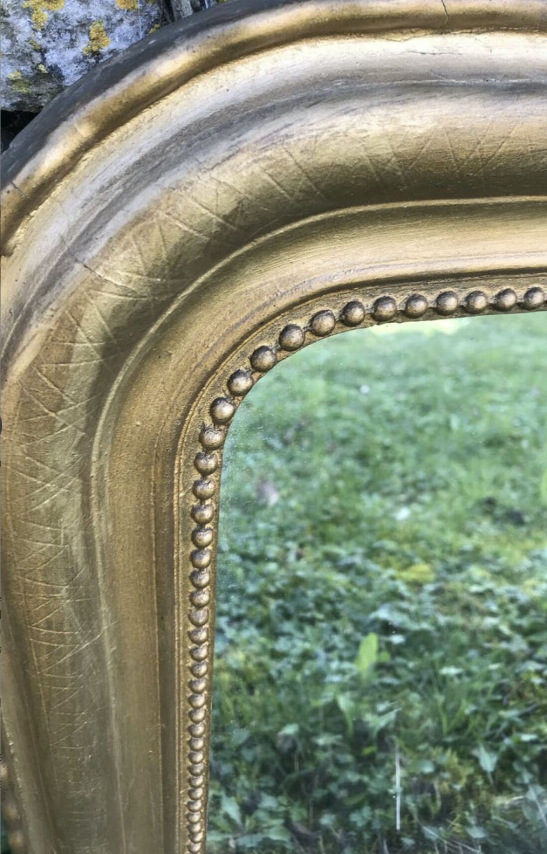 Miroir ancien doré 63x49cm