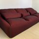 Plumy sofa by Annie Hiéronimus for Cinna , burgundy