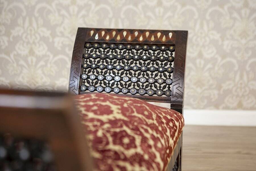 19th-Century Bench in Exotic Wood, 1890s