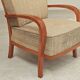 Pair of Krasna Jizba Art Deco solid wood armchairs