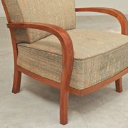 Paire de fauteuils Krasna Jizba Art déco bois massif