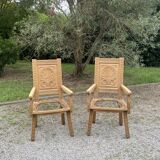 Pair of Breton armchairs