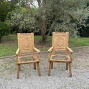 Pair of Breton armchairs