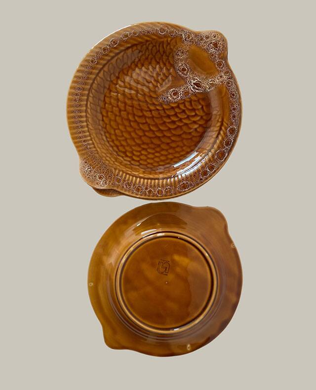 Lot de 6 assiettes plates forme poisson