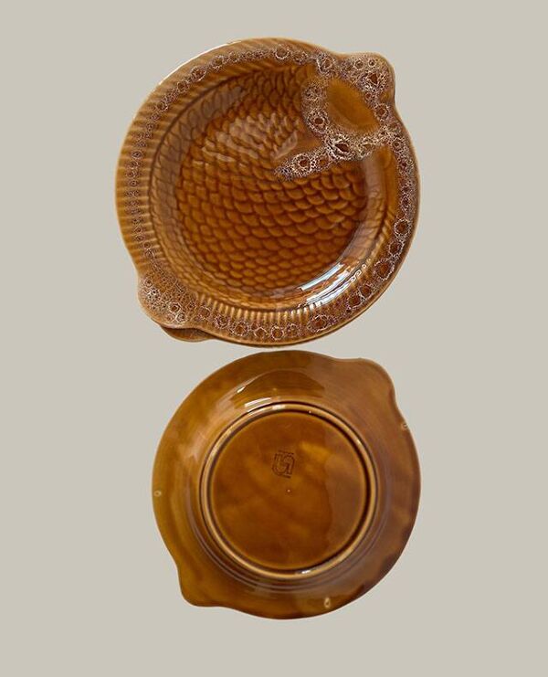 Lot de 6 assiettes plates forme poisson