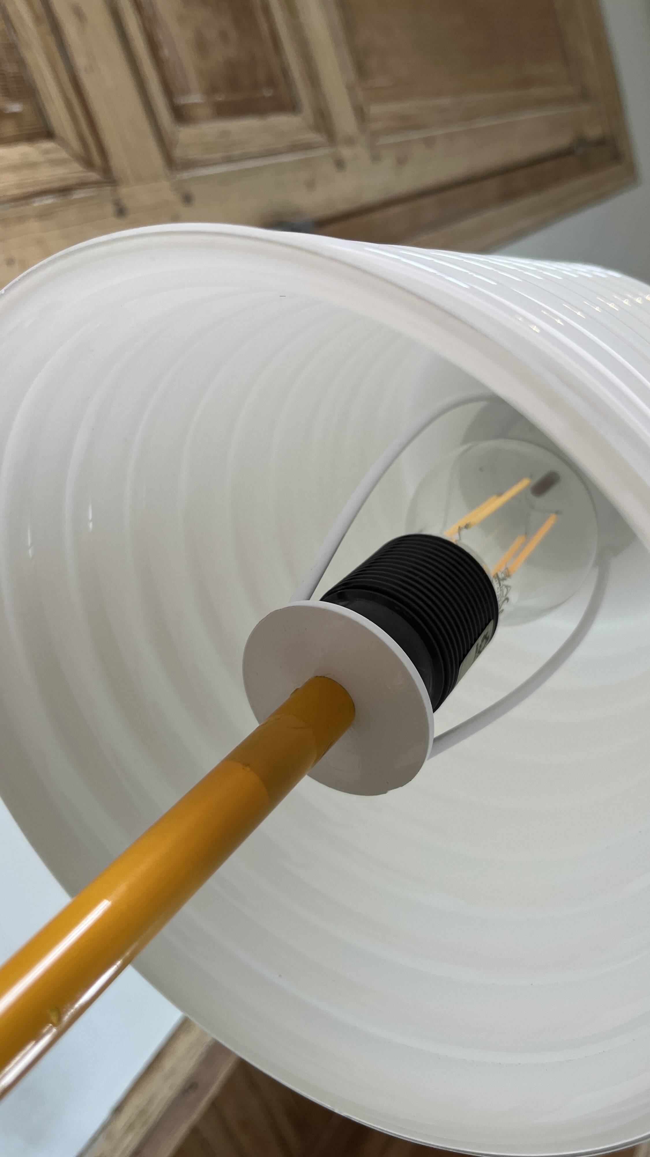 Lampe Leucos Modulo en verre de Murano et métal jaune