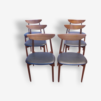 Pair of Scandinavian harry Østergaard for Randers furniture chairs