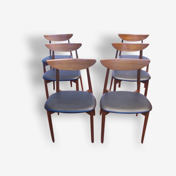 Paire de chaises scandinaves de harry Ostergaard pour Randers Mobler