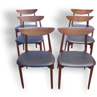 Pair of Scandinavian harry Østergaard for Randers furniture chairs