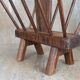 Brutalist wooden magazine holder, folk art, 50s