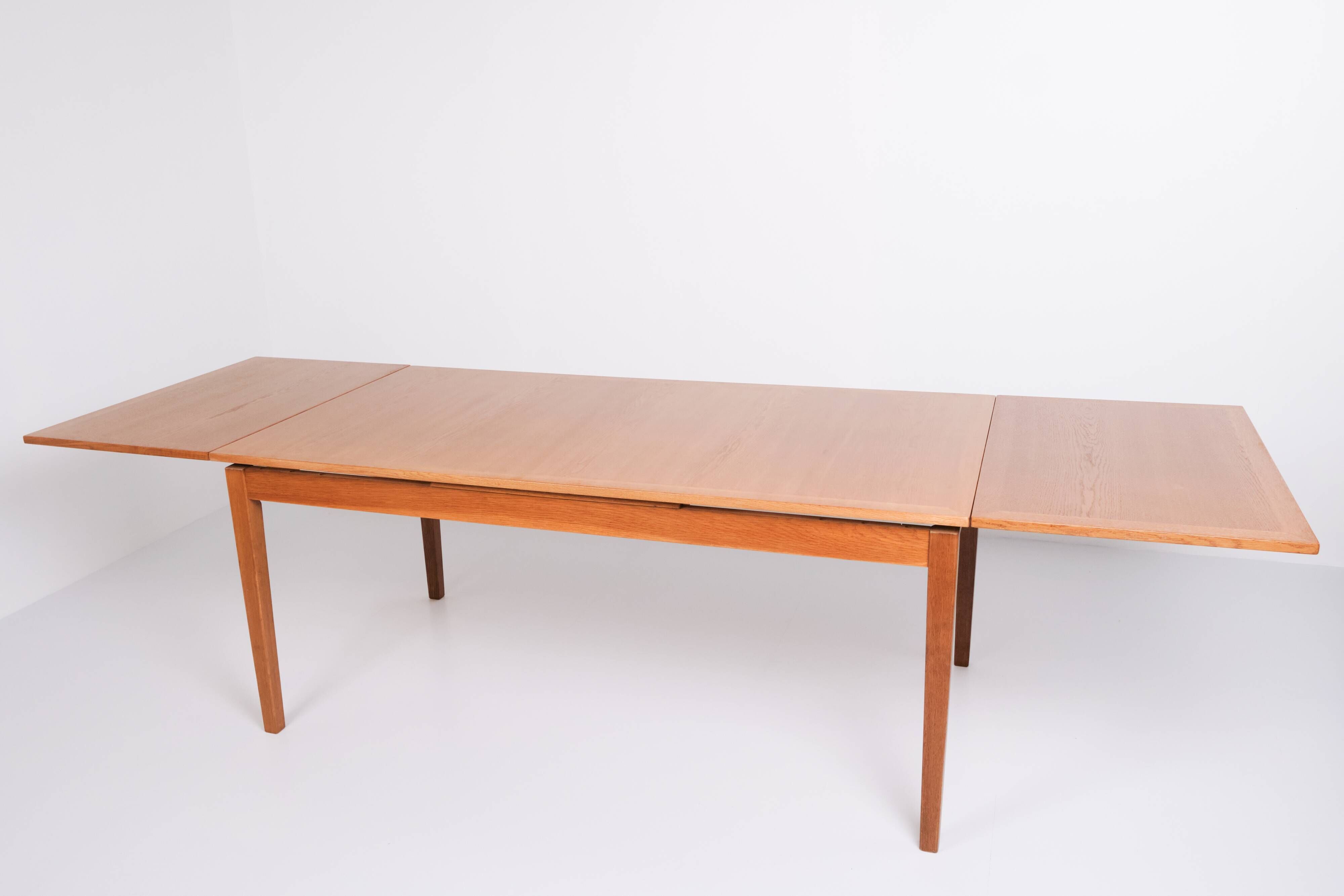 Dining table with extension - oak - Kai Winding - Slagelse Furniture Factory - 1960s