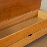 Vaulting Box as Shoe Cabinet, Bench on Wheels