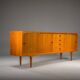 Mid-century Scandinavian modern teak sideboard by Harry Østergaard for Randers Møbelfabrik, 1960s
