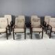 Vintage bentwood dining chairs set of 8 - 1993