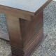 Art Deco dining table in solid oak – in the style of Dudouyt