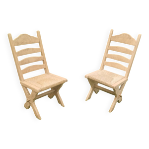 Paires de chaises anciennes - scandinave pieds