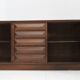 Spanish brutalist sideboard solid wood