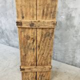 Coffre ancien table basse XIXe siècle 57x152 cm