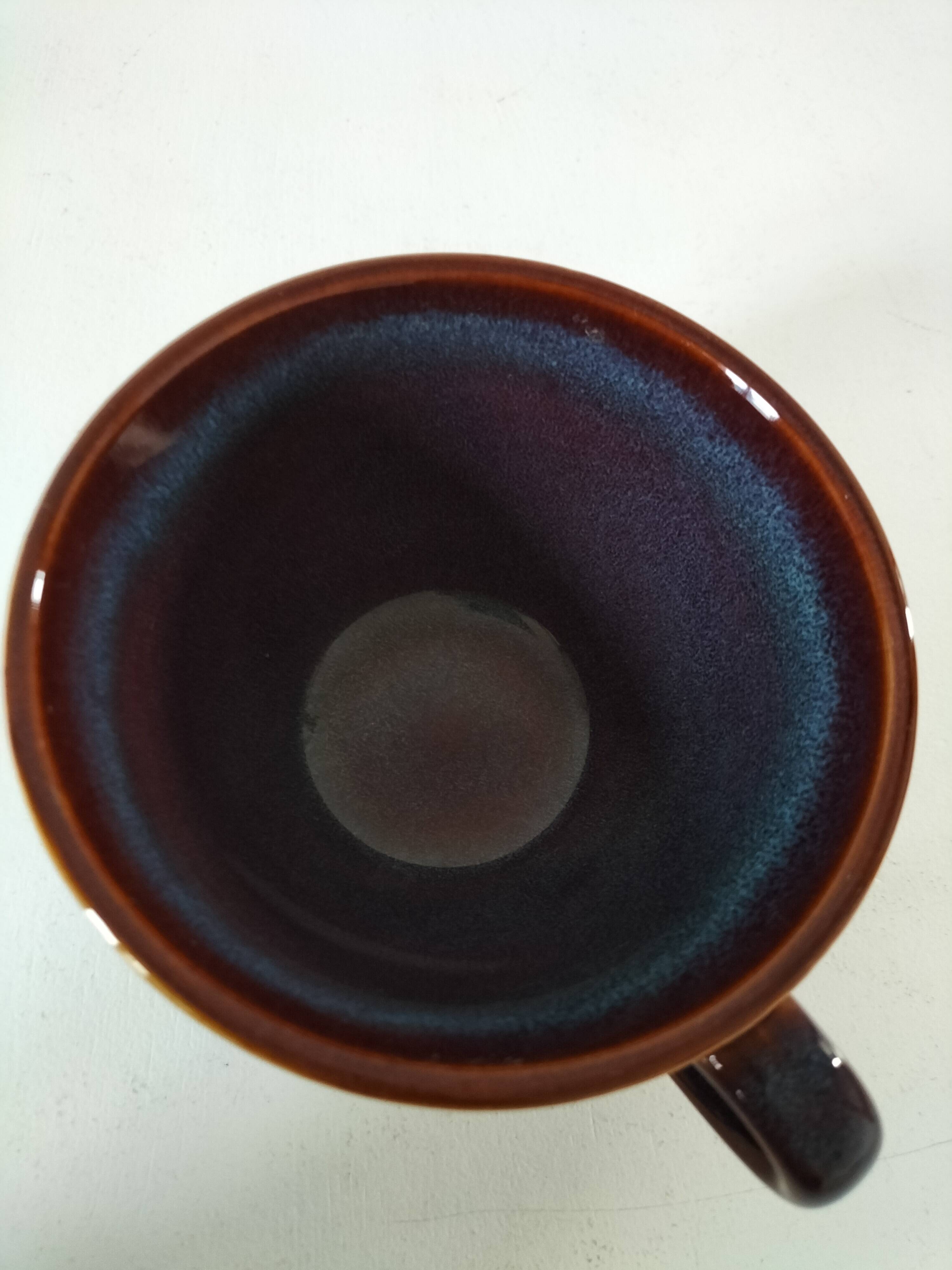 Speckled stoneware cup