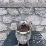 Old cast iron planter large louis XV style model