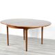 Midcentury Extending Round Teak Table and Chairs by Nathan. Vintage Modern / Danish Style / Retro.