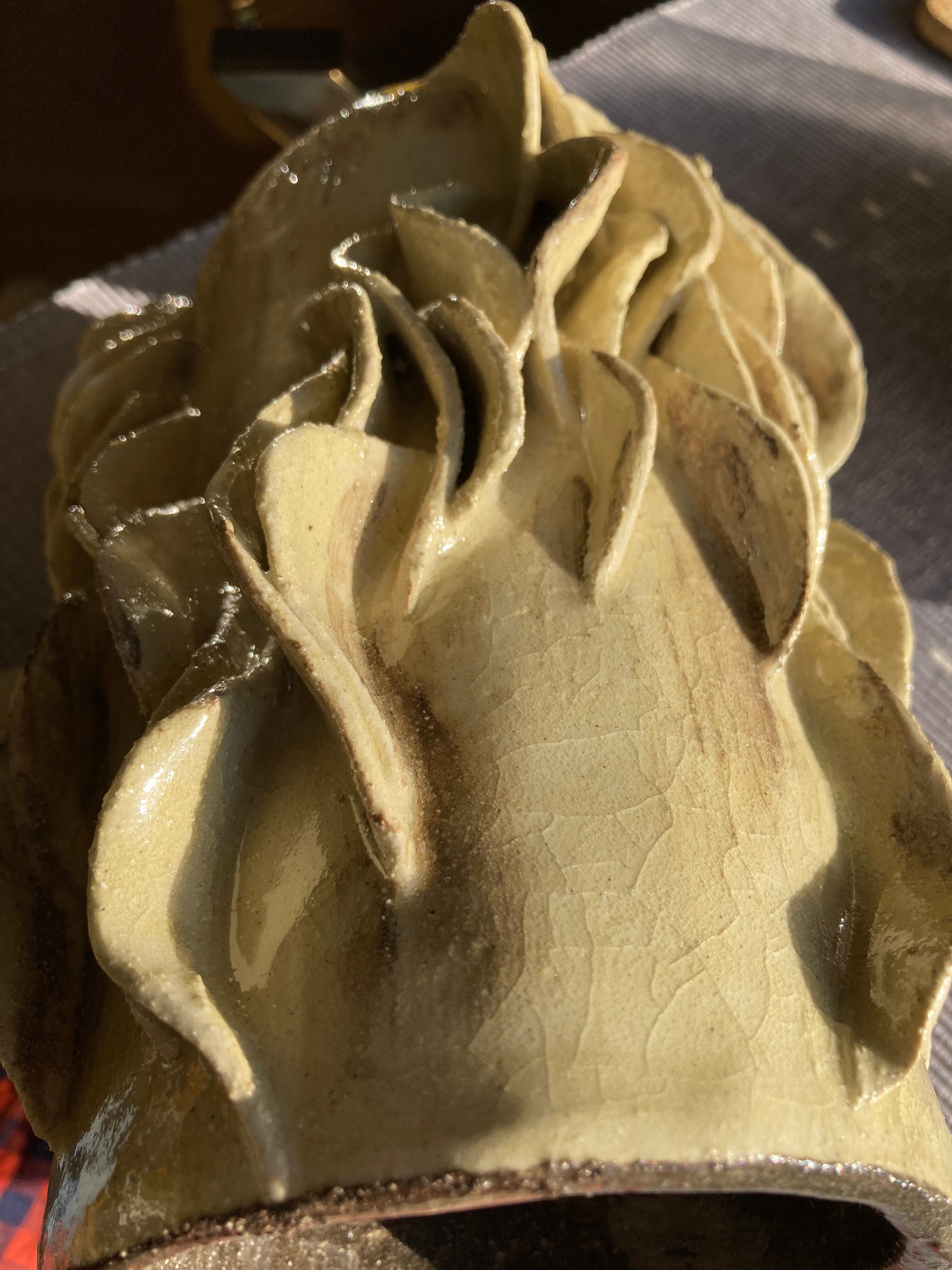 Vase en terre cuite émaillé
