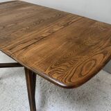 Ercol 1950’s ‘Old Colonial 377” blue label drop leaf table