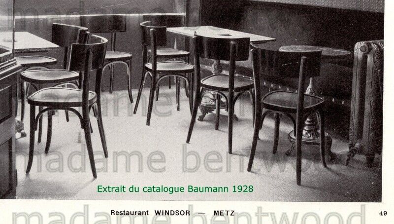 Lot 7 chairs Baumann No.129 30s