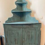 Patinated corner dresser