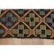 Brown Orange Handmade Vintage Turkish Kilim Area Rug  112x159
