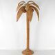 "Palm tree" floor lamp in rattan