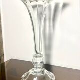 Giant crystal vase legras et cie