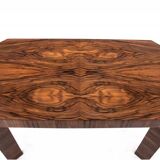 Art Deco walnut coffee table, Poland, 1960s