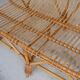 Banquette vintage en rotin