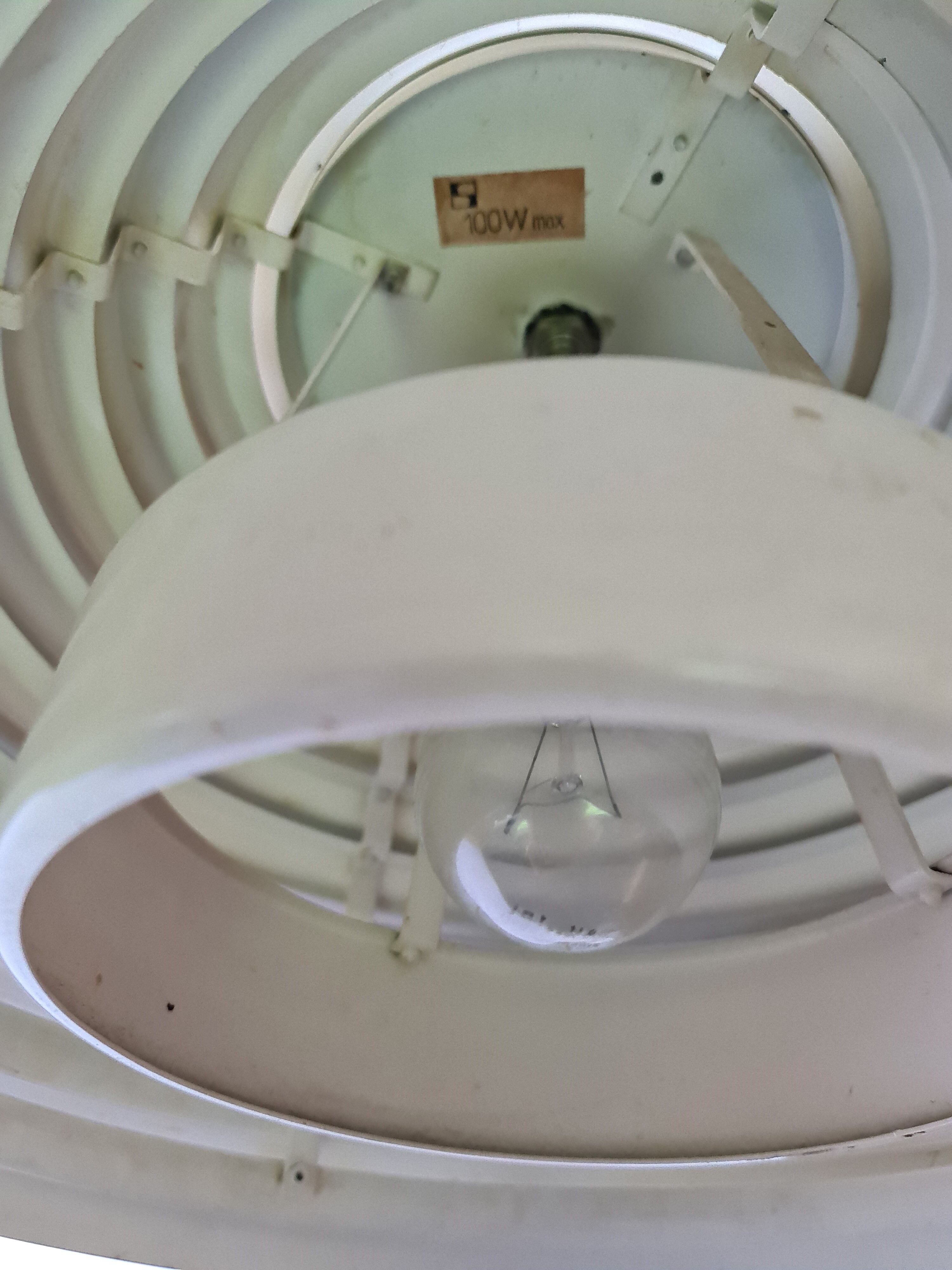 Suspension vintage Staff Saturno chrome par Kazuo Motozawa