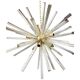 Transparent triedro murano glass sputnik chandelier