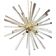 Transparent triedro murano glass sputnik chandelier