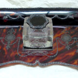 Silver inkwell and scale 19th century