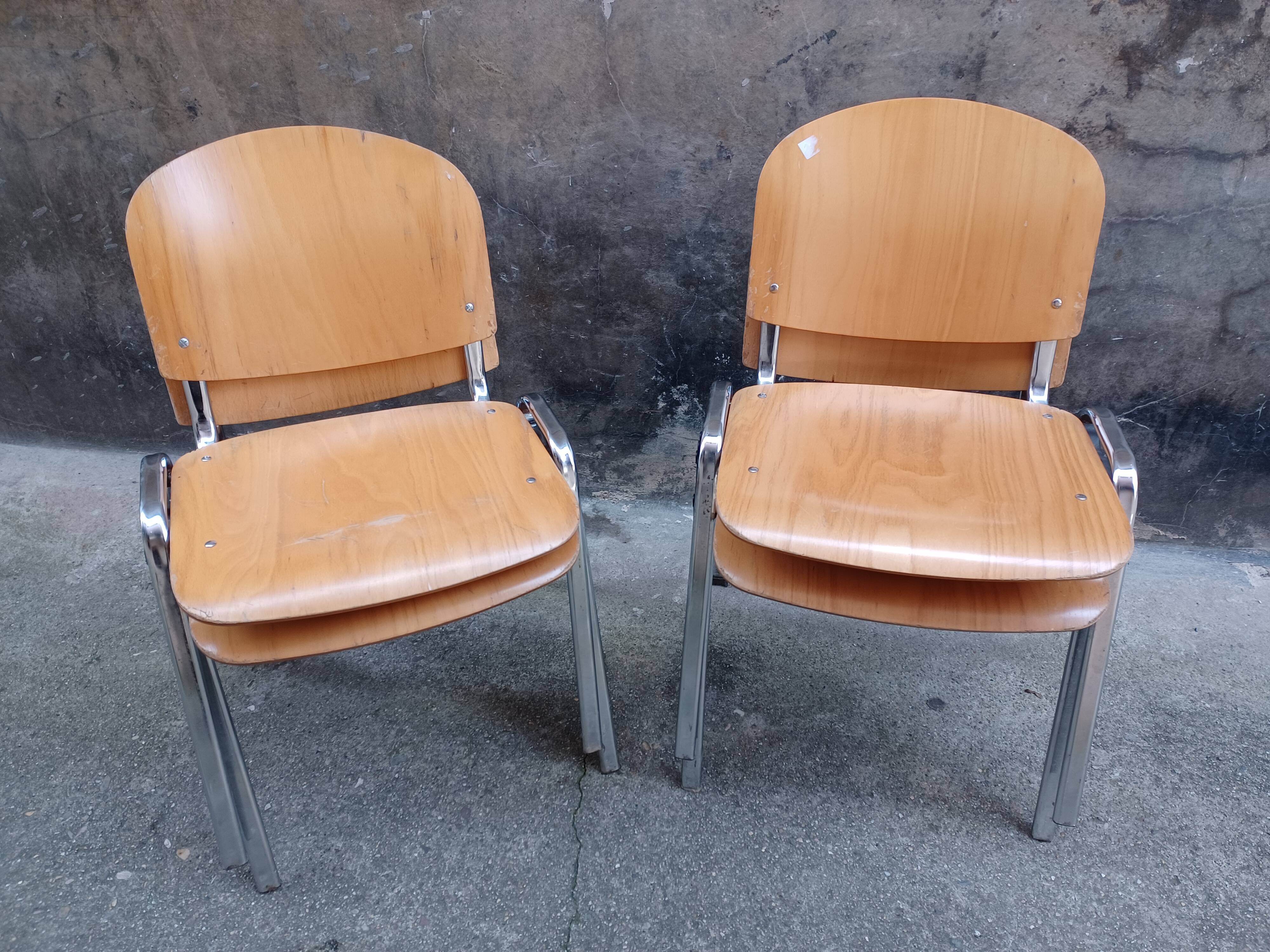 Serie de 4 chaises,  design 80's