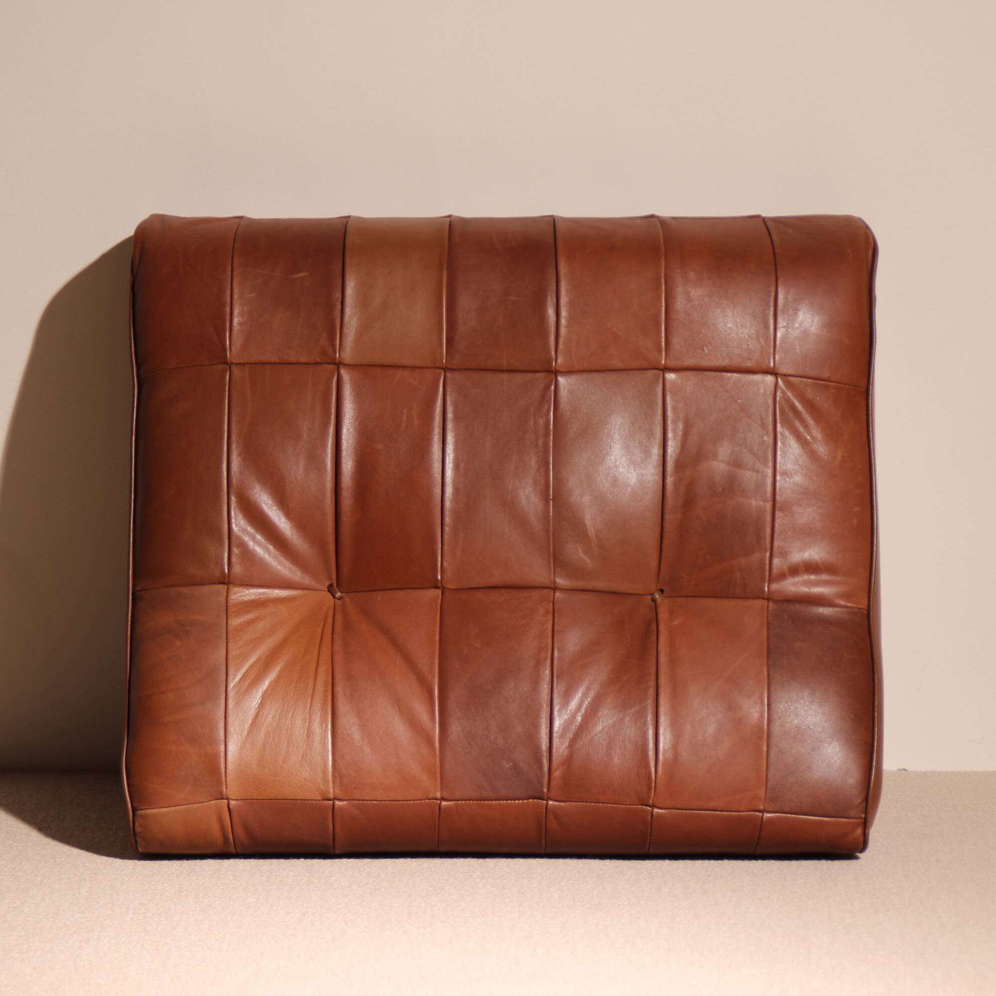 Daybed ‚DS-80‘ in Cognac Patchwork Leather by De Sede | Switzerland 1970s